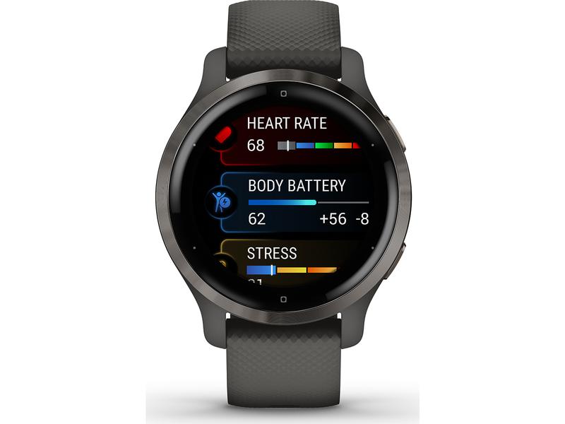 GARMIN Sportuhr Venu S2 Grau/Dunkelgrau