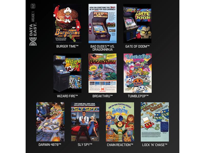 Blaze Evercade Data East Arcade Cartridge 1