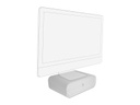 Delock TV-/Display-Standfuss mit 2 Schubladen Weiss