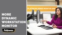Fellowes TV-/Display-Standfuss Platinum für 2 Monitore
