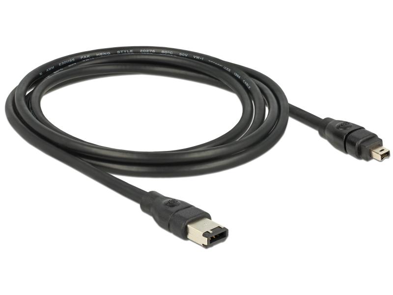 Delock FireWire-Kabel 400Mbps 6Pin-4Pin 2 m