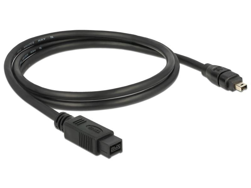 Delock FireWire-Kabel 400Mbps 9Pin-4Pin 1 m