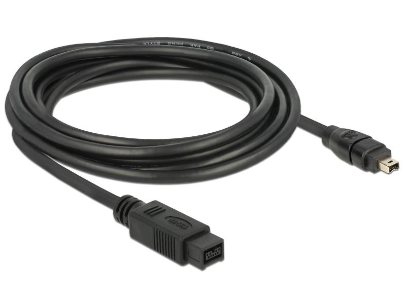 Delock FireWire-Kabel 400Mbps 9Pin-4Pin 3 m