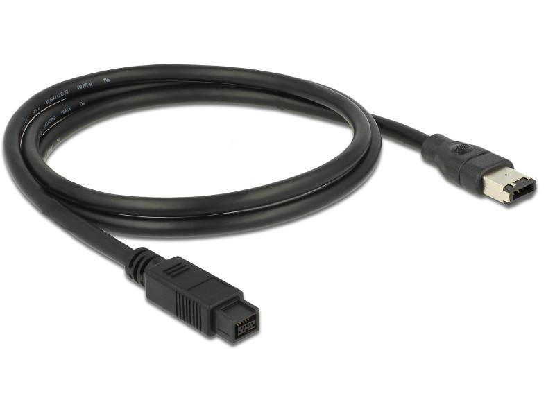 Delock FireWire-Kabel 400Mbps 9Pin-6Pin 1 m