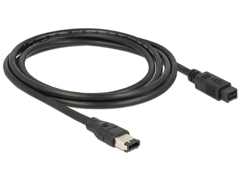 Delock FireWire-Kabel 400Mbps 9Pin-6Pin 2 m