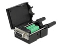 Delock Adapter DB9 - Terminalblock Buchse, mit Gehäuse