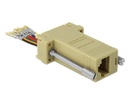 Delock Adapter RJ-45 - RS-232 DB9 (f-f) grau