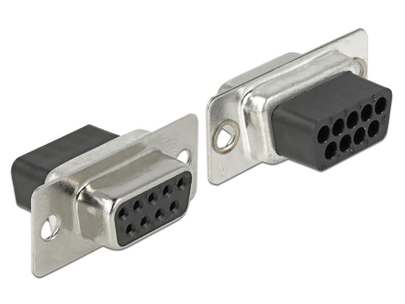 Delock Adapter RJ-45 - RS-232 DB9 (f-f) schwarz