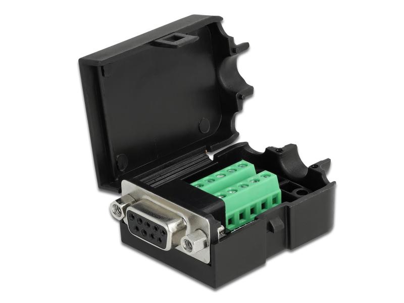 Delock Adapter Terminalblock 10Pin - DB9 RS-232 Buchse