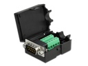 Delock Adapter Terminalblock 10Pin - DB9 RS-232 Stecker