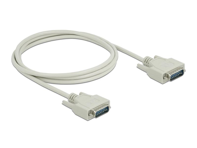 Delock Anschlusskabel D-Sub15 Stecker zu Stecker 2 m
