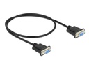 Delock Anschlusskabel Nullmodem RS-232 DB9, (f-f) 0.5 m