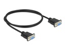 Delock Anschlusskabel Nullmodem RS-232 DB9, (f-f) 1 m