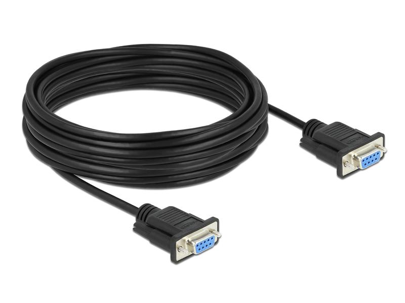 Delock Anschlusskabel Nullmodem RS-232 DB9, (f-f) 10 m