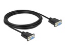 Delock Anschlusskabel Nullmodem RS-232 DB9, (f-f) 3 m