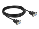 Delock Anschlusskabel Nullmodem RS-232 DB9, (f-f) 5 m