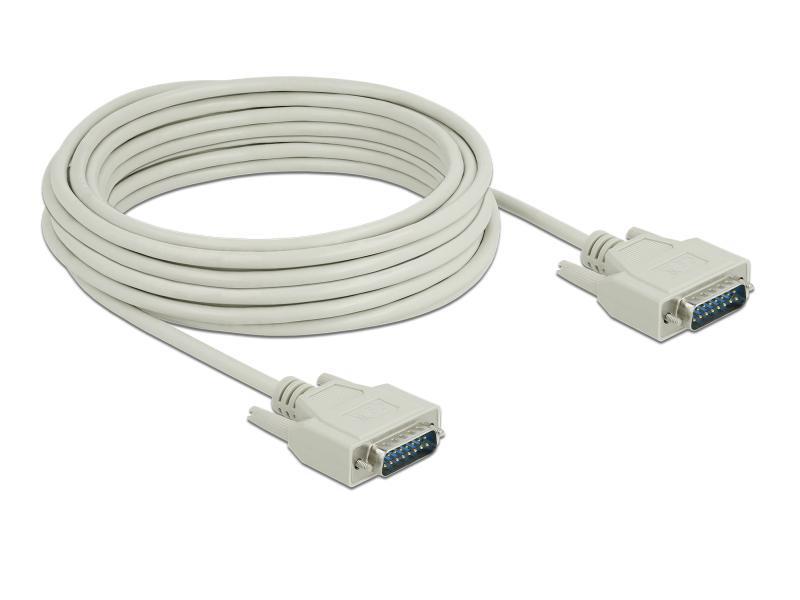 Delock Anschlusskabel Sub-D15 Stecker zu Stecker 10 m