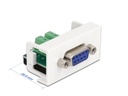 Delock Easy 45 Modul D-Sub 9 Pin Buchse zu 10 Pin Terminalblock