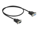 Delock Verlängerungskabel RS-232 DB9, Stecker zu Buchse 0.5 m