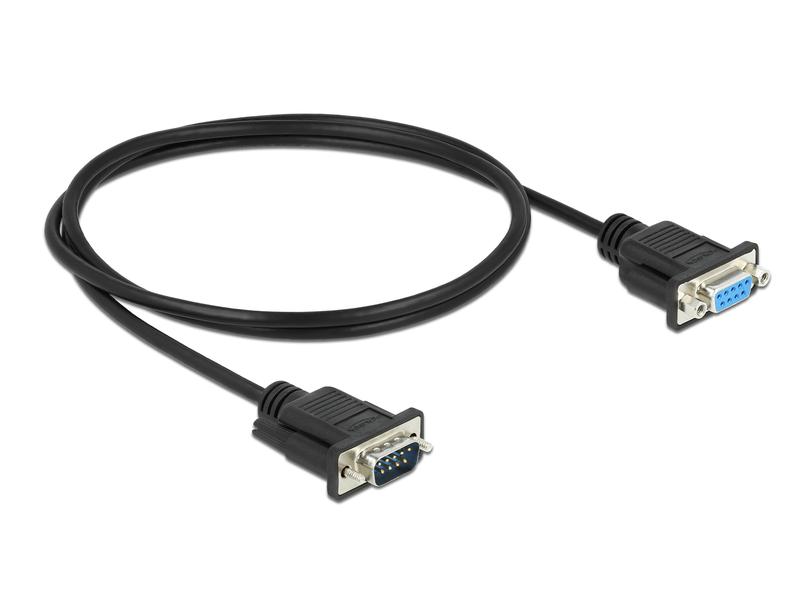 Delock Verlängerungskabel RS-232 DB9, Stecker zu Buchse 1 m