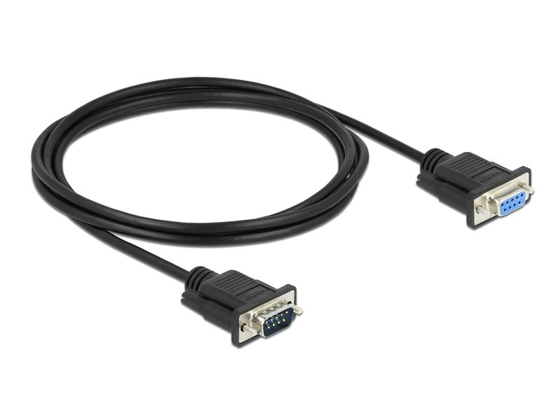 Delock Verlängerungskabel RS-232 DB9, Stecker zu Buchse 2 m