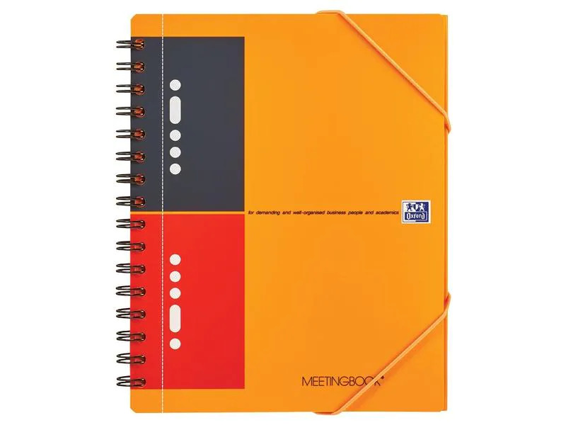 Oxford Notizheft International Meetingbook, A5 +, Liniert, Orange