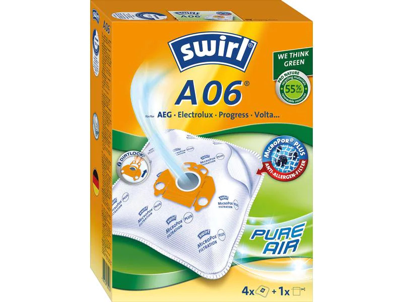 Swirl Staubfilterbeutel A 06 4 Stück
