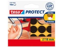 tesa Stuhlbeingleiter Protect Ø 18 mm 16 Stück, Braun