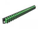 Delock Verteilerplatte Frontblende 24 Port SC Duplex OS2 SM grün