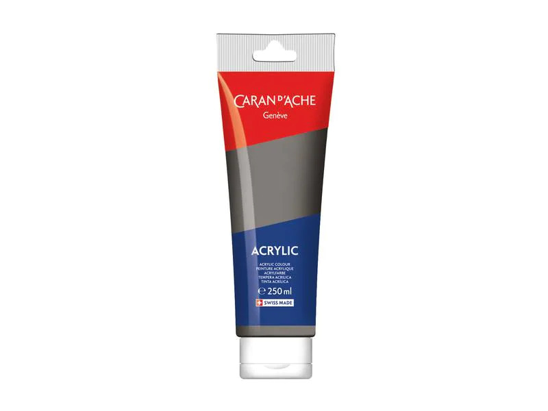 Caran d'Ache Acrylfarbe 250 ml, irisierend Silber