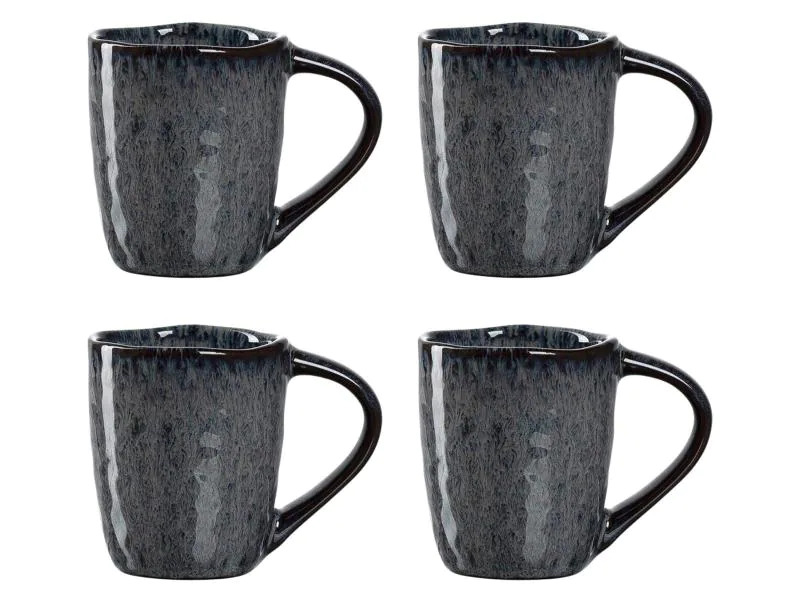 Leonardo Espressotasse Matera 90 ml, 4 Stück, Anthrazit