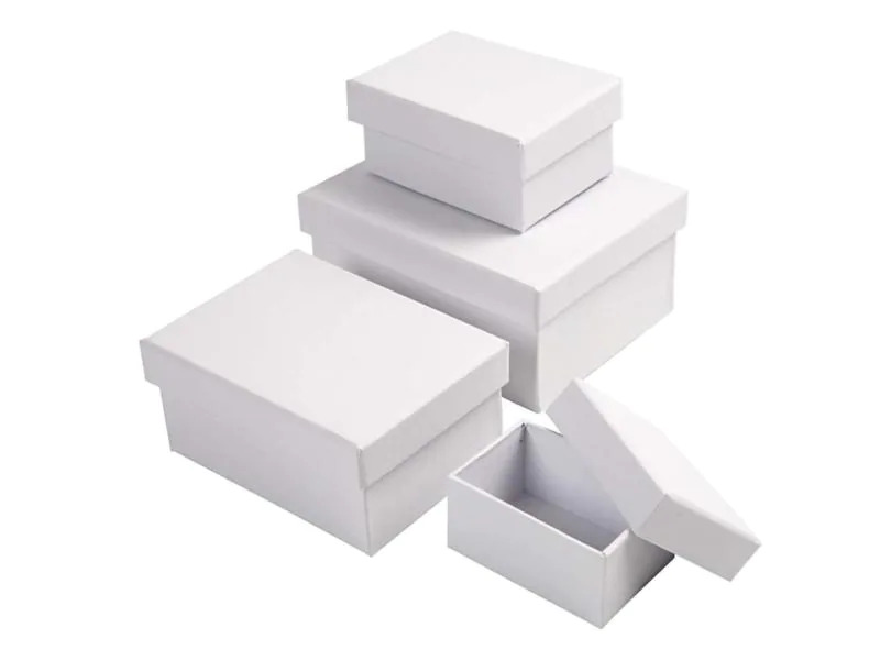 Creativ Company Papp-Schachtel 3,5-6,5 cm 4 Stück