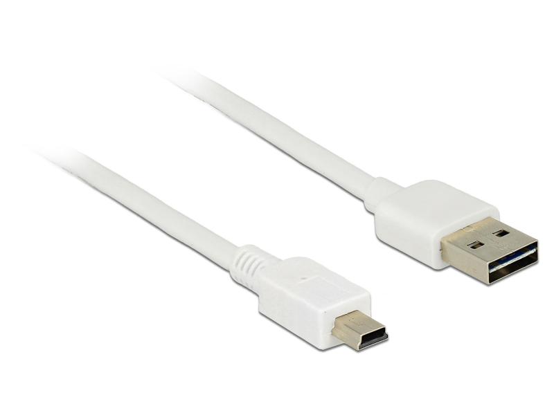 Delock USB 2.0-Kabel EASY-USB USB A - Mini-USB B 3 m
