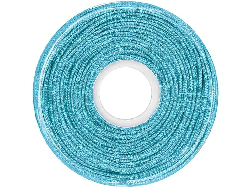 Rico Design Kordelband Makramee 1 mm x 10 m, Türkis