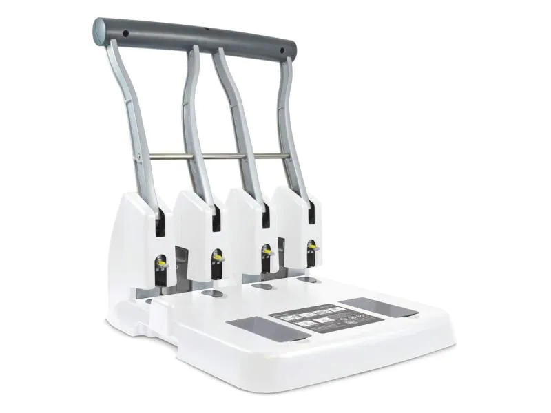 Rapesco Locher Eco P4400 4-fach, 150 Blatt, Weiss