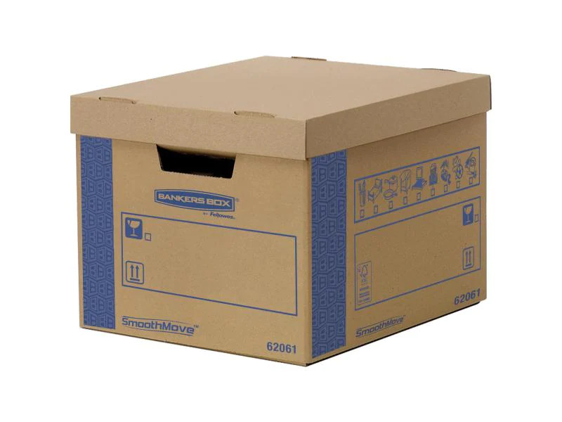 Fellowes Umzugsbox Smoothmove Prime 464 x 390 x 294 mm 5 Stück