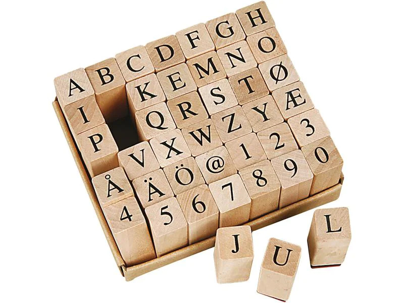 Creativ Company Stempelset Buchstaben/Zahlen 42-teilig