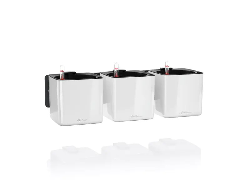 Lechuza Blumentopf Green Wall Home Kit Weiss glanz