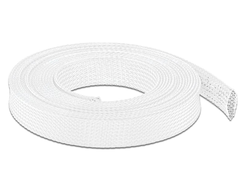Delock Kabelschlauch dehnbar, 5m x 19 mm Weiss