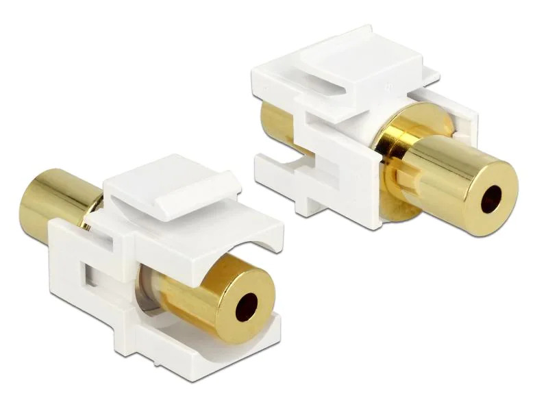 Delock Keystone-Modul 4Pin 3.5 mm Klinke, Weiss