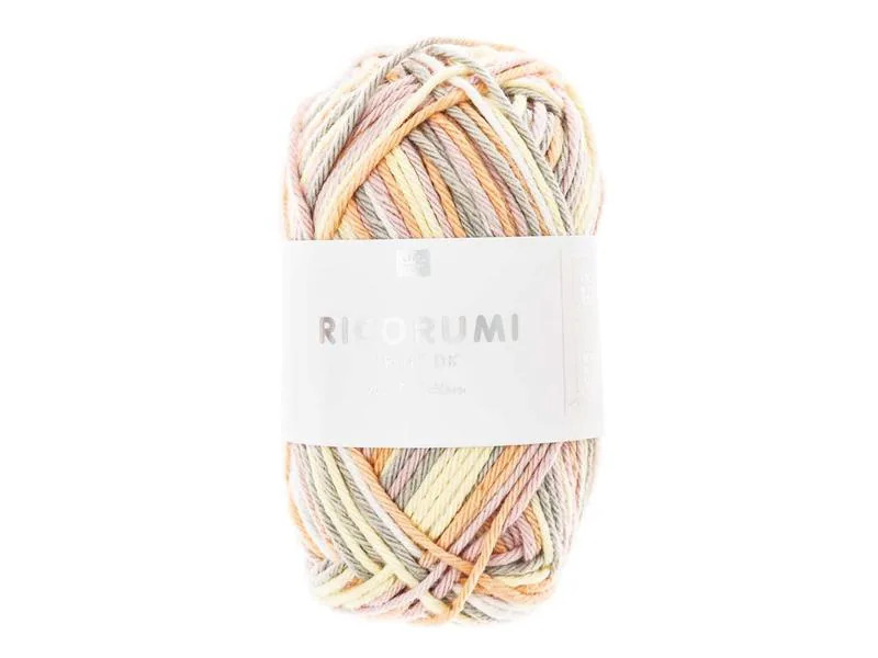 Rico Design Wolle Creative Ricorumi DK Print 25 g, Rosa-Gelb