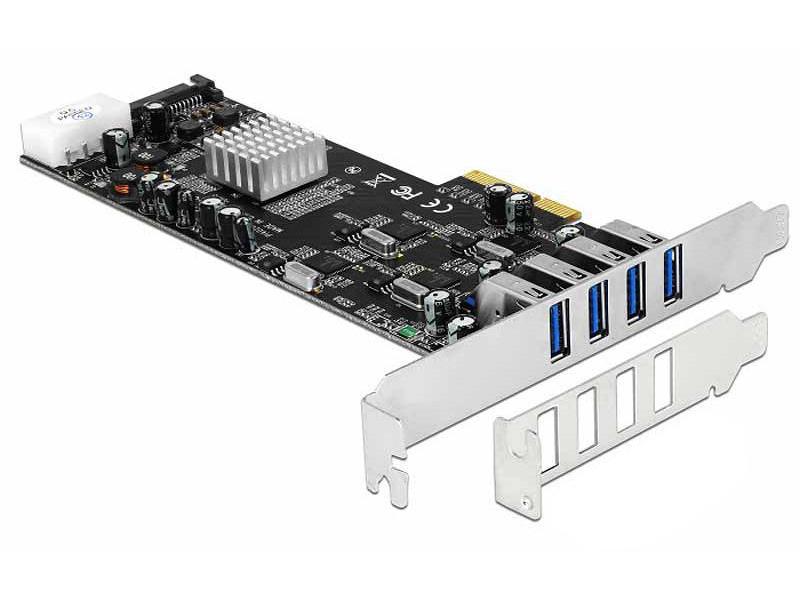 Delock PCI-Express-Karte USB 3.0 Typ-A - 4x Quad Channel