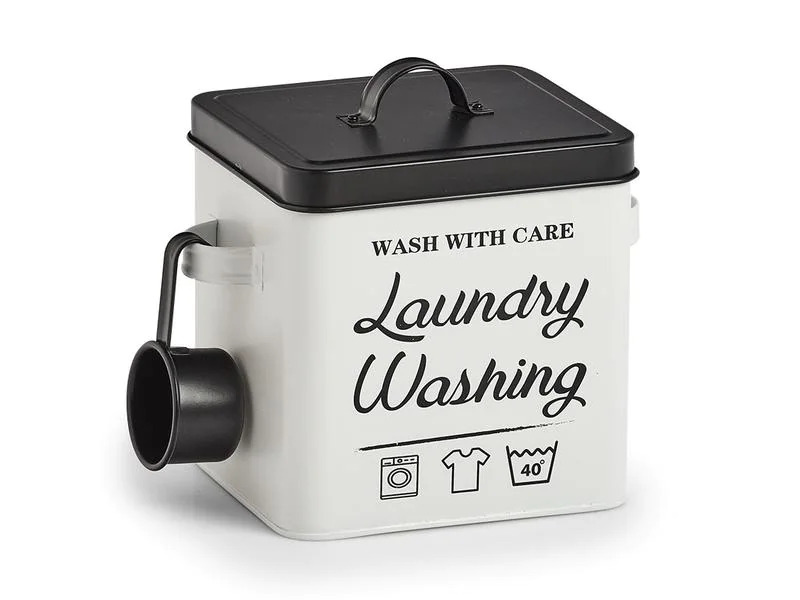 Zeller Present Waschmittelbox Laundry 7 l, Weiss
