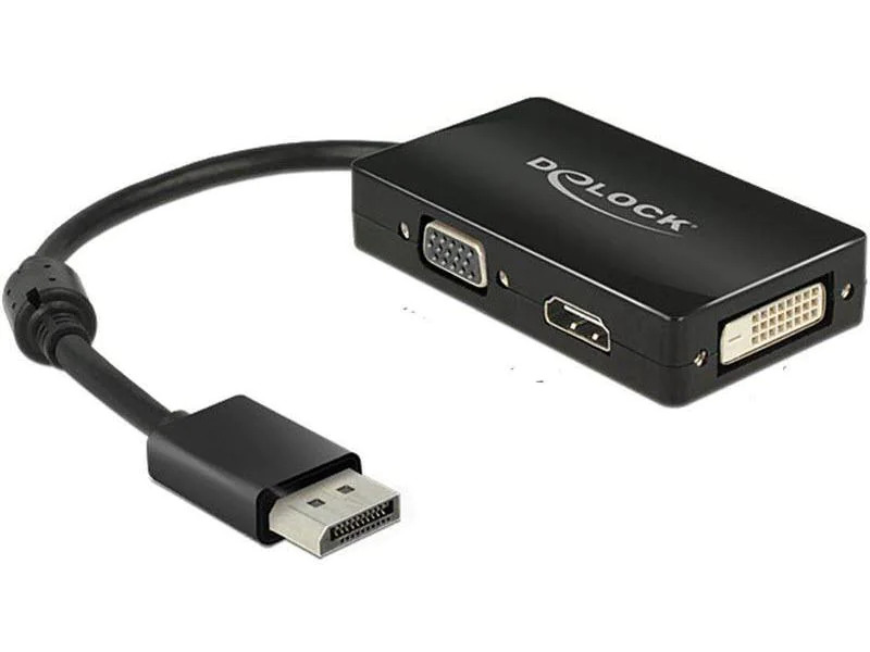 Delock Adapter DisplayPort - HDMI/DVI-I/VGA