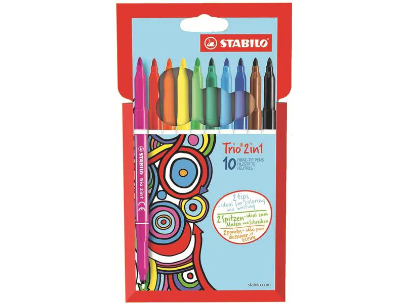 STABILO TRIO 2 in 1, 10 Stück