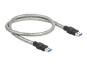 Delock USB 3.1-Kabel Metalmantel USB A - USB A 0.5 m