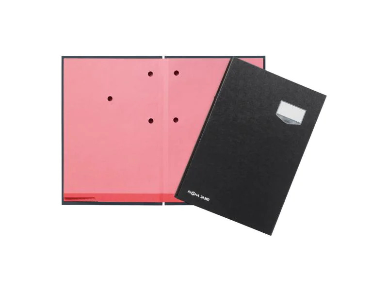 Pagna Unterschriftenmappe De Luxe mit 20 Fächer, Schwarz