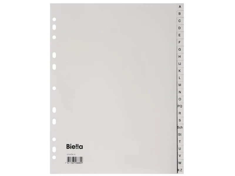 Biella Register A4 A-Z