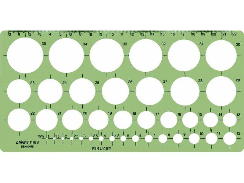 Linex Schablone Kreis 1.2 mm