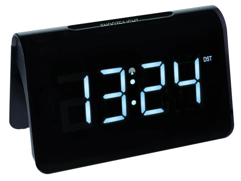 TFA Dostmann Funkwecker Icon Schwarz, Weiss